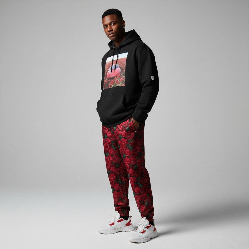 Red Roses track pants
